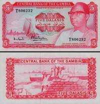 *5 Dalasis Gambia 1972-86, P5 UNC - Kliknutím na obrázok zatvorte -